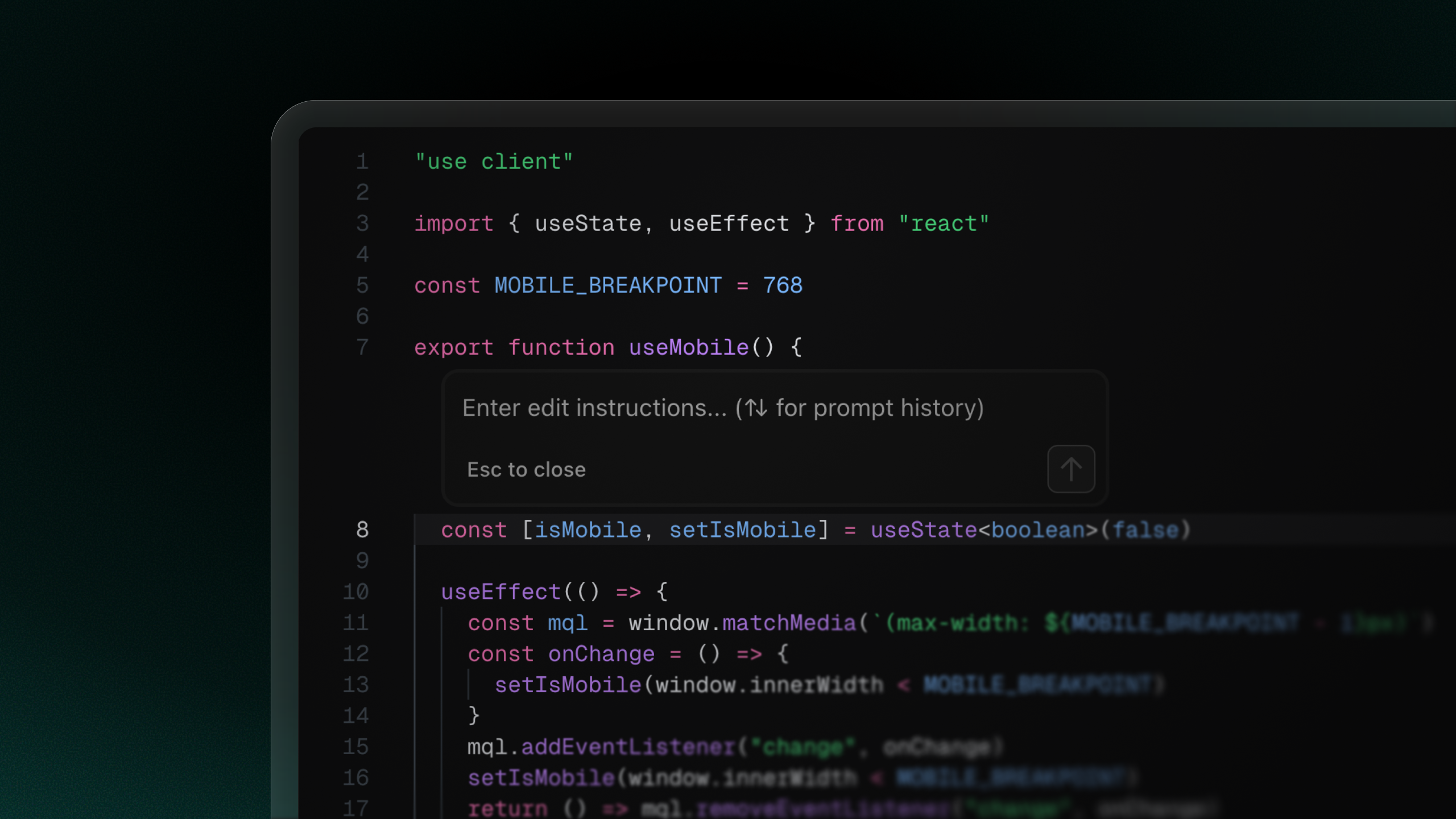 Inline editing UI