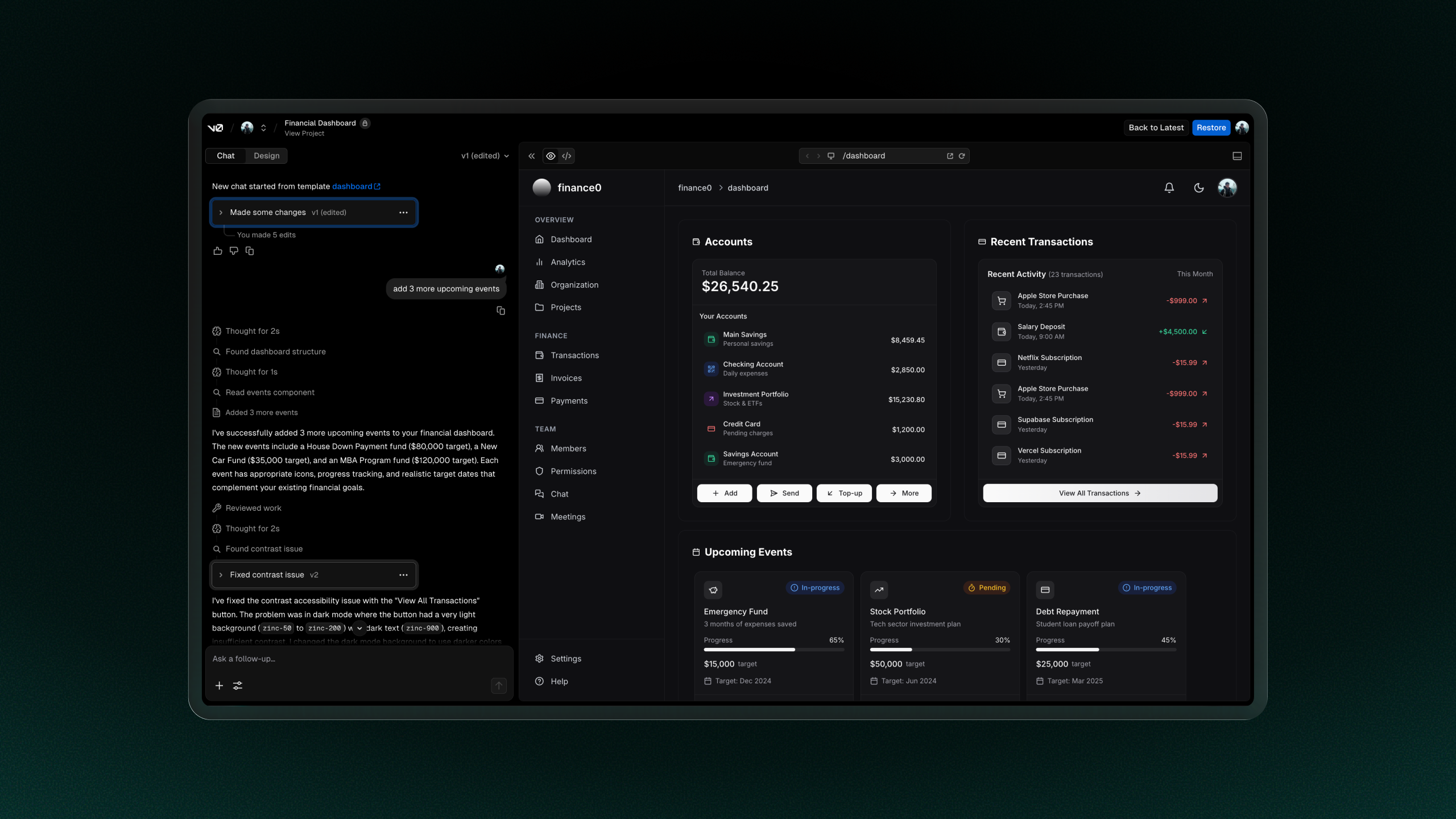 v0 Screenshot 2